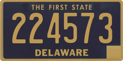 DE license plate 224573