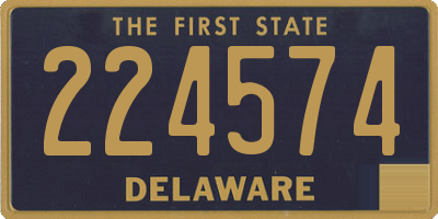 DE license plate 224574