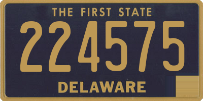 DE license plate 224575