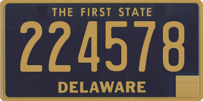 DE license plate 224578