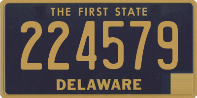 DE license plate 224579