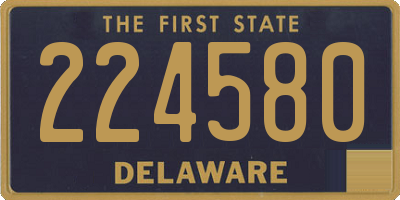 DE license plate 224580