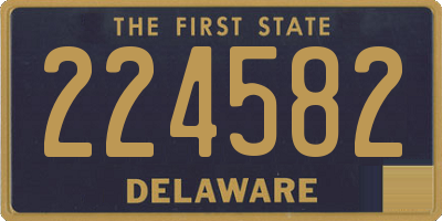 DE license plate 224582