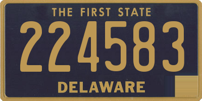 DE license plate 224583