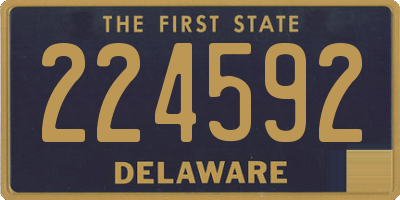 DE license plate 224592