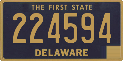 DE license plate 224594