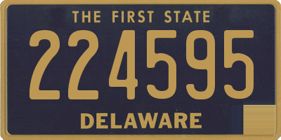 DE license plate 224595