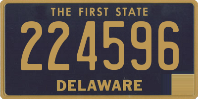 DE license plate 224596