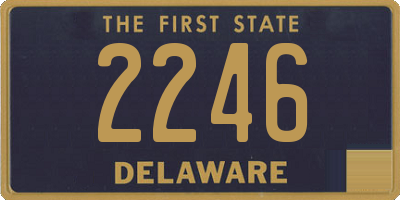 DE license plate 2246