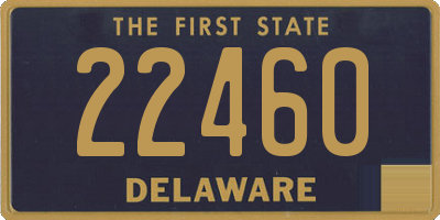 DE license plate 22460