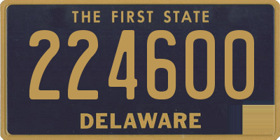 DE license plate 224600