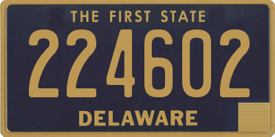 DE license plate 224602