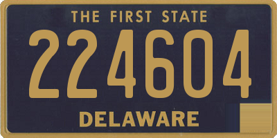 DE license plate 224604