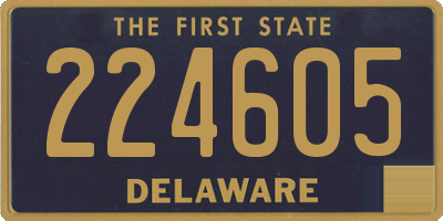 DE license plate 224605