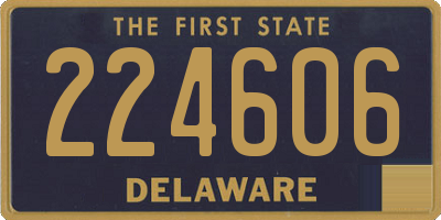 DE license plate 224606