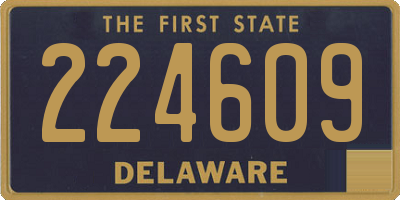 DE license plate 224609