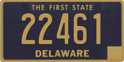 DE license plate 22461