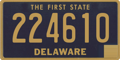 DE license plate 224610