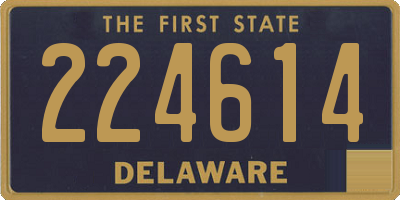 DE license plate 224614