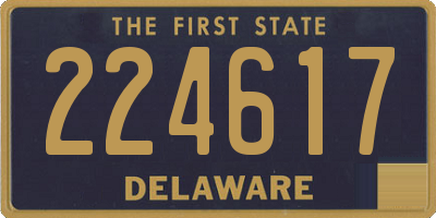 DE license plate 224617