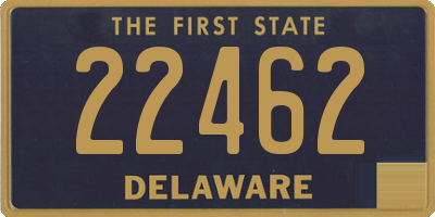 DE license plate 22462