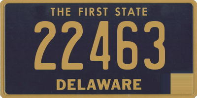 DE license plate 22463