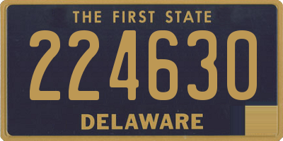 DE license plate 224630