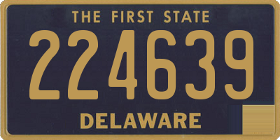 DE license plate 224639