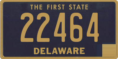 DE license plate 22464