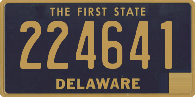 DE license plate 224641