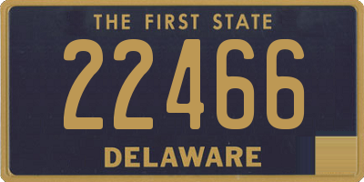 DE license plate 22466