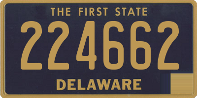 DE license plate 224662