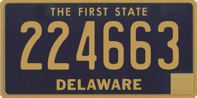 DE license plate 224663