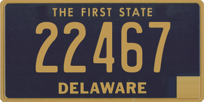 DE license plate 22467