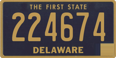 DE license plate 224674