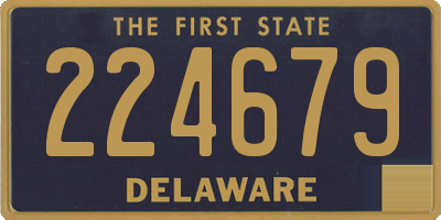 DE license plate 224679