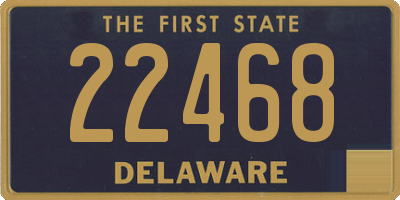 DE license plate 22468