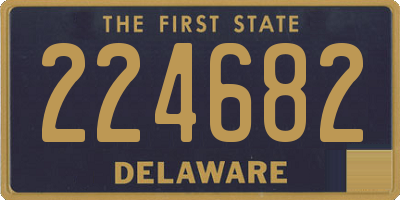 DE license plate 224682
