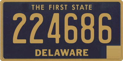 DE license plate 224686