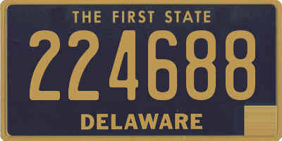 DE license plate 224688