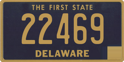 DE license plate 22469