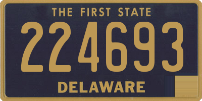 DE license plate 224693