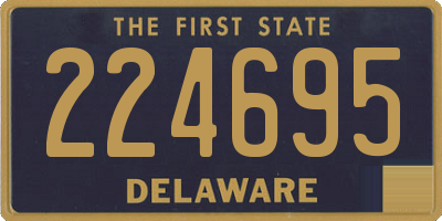 DE license plate 224695