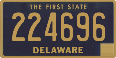 DE license plate 224696