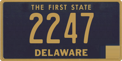 DE license plate 2247