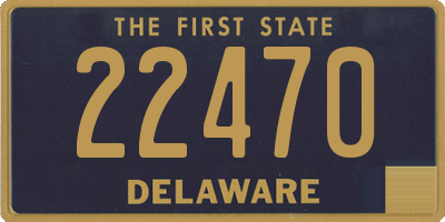 DE license plate 22470