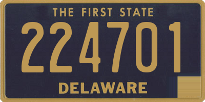 DE license plate 224701