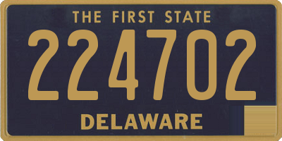 DE license plate 224702