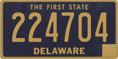 DE license plate 224704