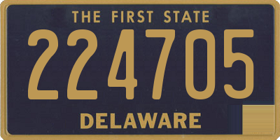 DE license plate 224705